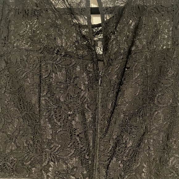 Adrianna Papell Lace peplum evening dress - Picture 5 of 6